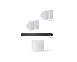 Акустическая система ATEO2х4BAS настенные динамики + сабвуфер. Audac 265Вт